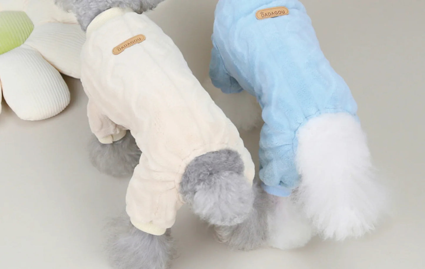 Pet Four Leg Sweater Cat Dog Clothes Autumn and Winter New One-piece Suit Pet Fried Dough Twists Four Leg Coat Dog Pajamas