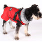 Pet Warm Sweater Collar Cotton Jacket Waterproof Reflective Removable Chest Back Dog Jacket Autumn and Winter Raincoat Clothes