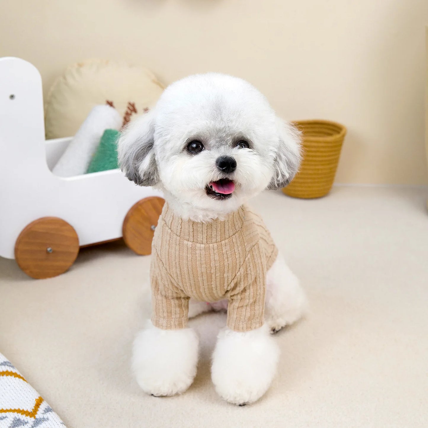 New Dog Sweater Turtleneck Base Shirt Long Sleeve Warm Dog Clothes To Prevent Hair Loss Cat Clothes Fashion Design Pet Clothing