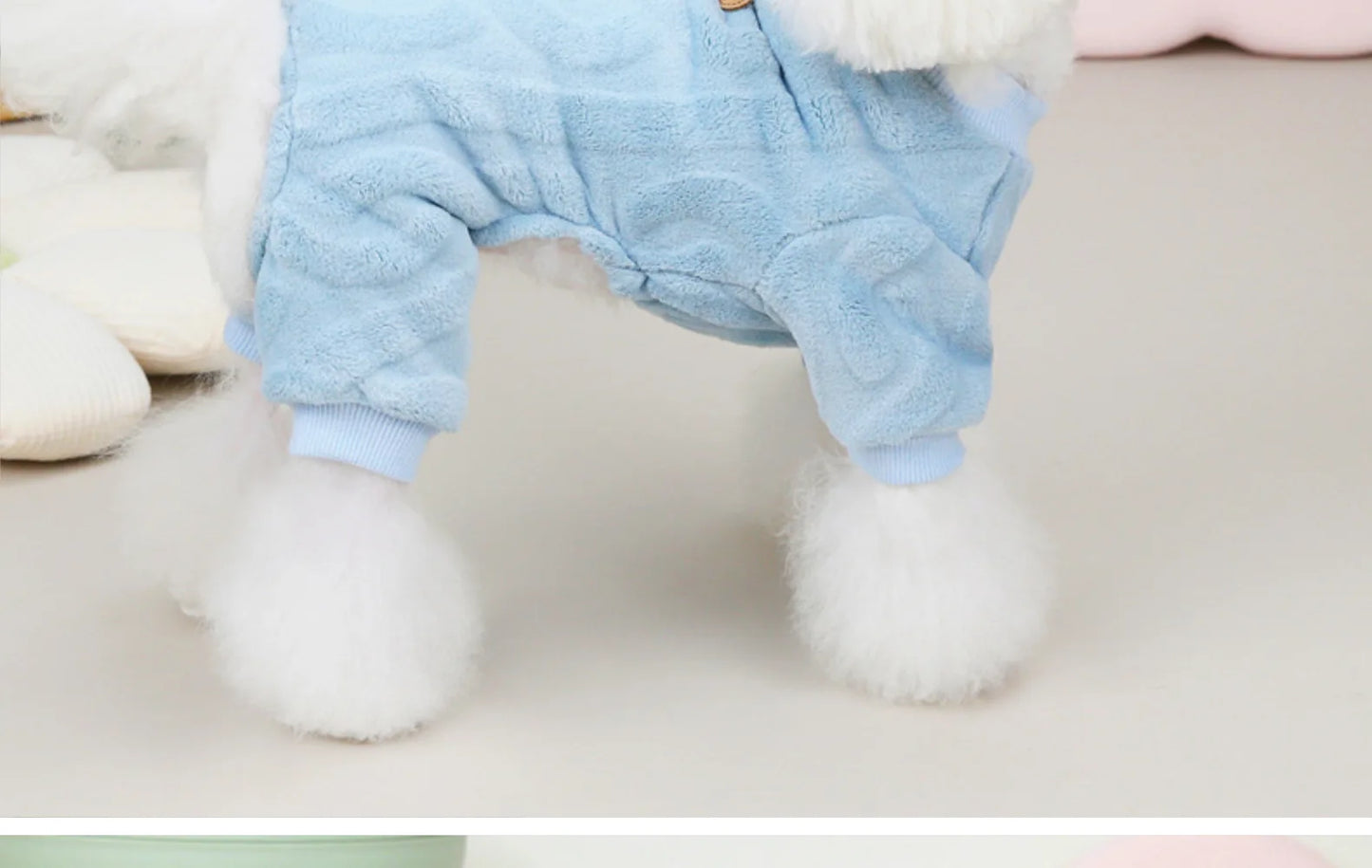 Pet Four Leg Sweater Cat Dog Clothes Autumn and Winter New One-piece Suit Pet Fried Dough Twists Four Leg Coat Dog Pajamas