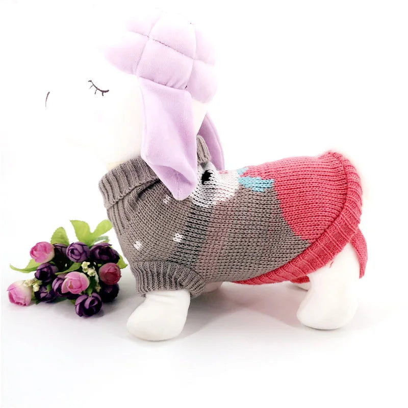 New Year Chrismas Cute Pet Sweater for Small Dogs Cats Winter Puppy Dog Clothes for Chihuahua Dachshund Clothing sweter dla psa