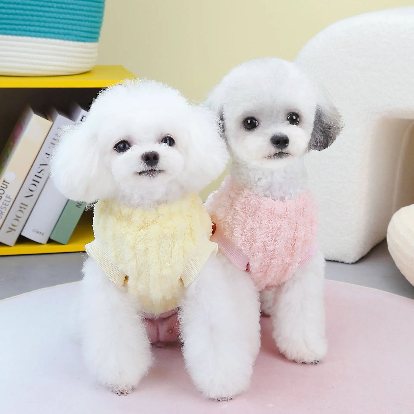 Pet Clothing Dog Clothing Autumn and Winter Clothing New Teddy Cat Winter Pet Clothing Fur Ball Two Legged Sweater Comfortable