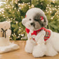 Windproof Pet Dog Jacket Winter Coat Detachable Hat Cold Weather Dog Vest Red Plaid Puppy Hoodie Sweater Clothing Outfits