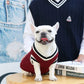 Winter Warm Pet Clothes Dog and Cat Sweater Collegiate Style Puppy Cat Vest Apperal for Teddy Chihuahua French Bulldog